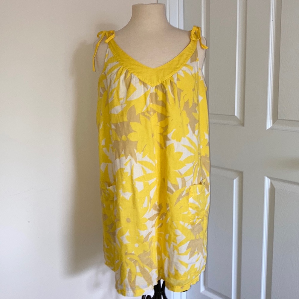 American Eagle L sundress coverup tie shoulders